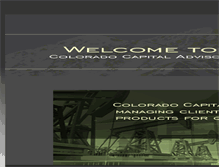 Tablet Screenshot of coloradocapitaladvisors.com
